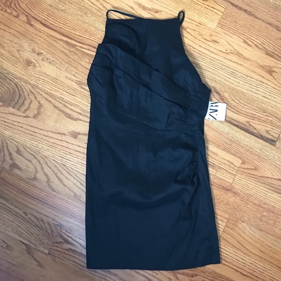 Zara Dresses & Skirts - Zara Black Cross-Back Dress NWT